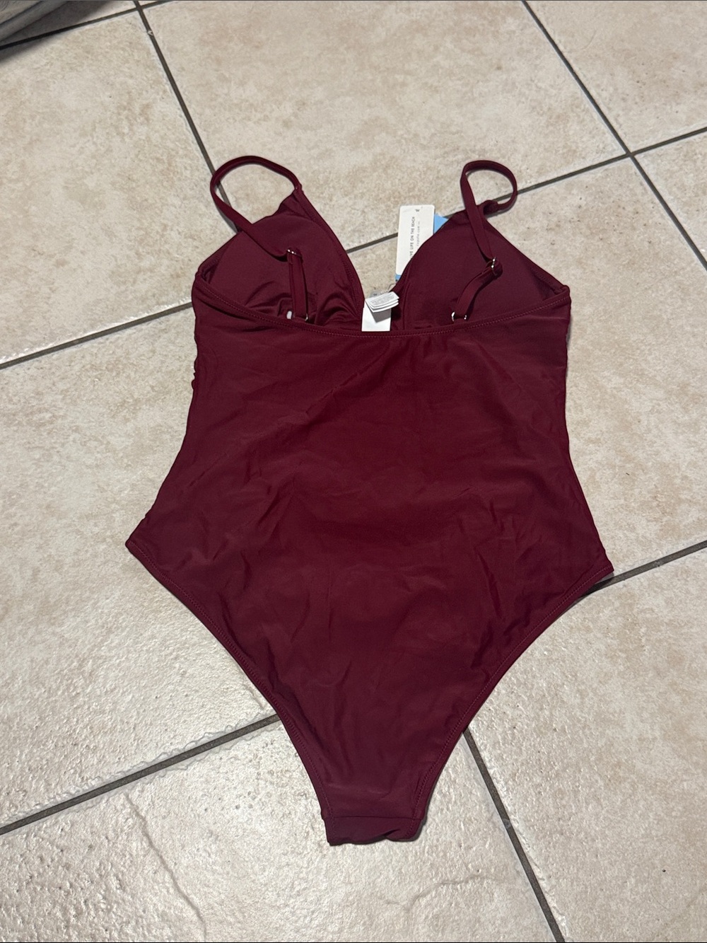 Cupshe Plum Red One-Piece Swimsuit size XL - Picture 2 of 4